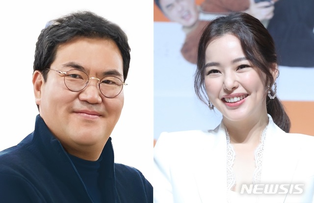 경기 의정부갑 무소속 문석균 후보와 배우 이하늬.