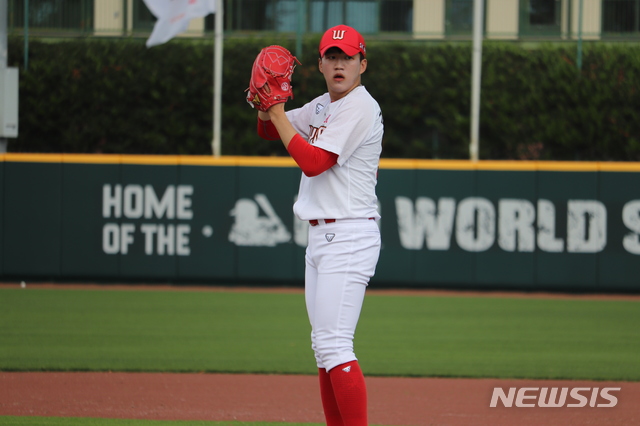 [서울=뉴시스] 프로야구 LG 트윈스가 투수 김주온을 영입했다. 사진은 SK 와이번스(현 SSG 랜더스)시절 김주온. (사진 = SK 제공)