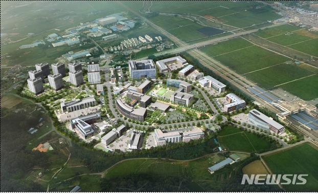 [천안=뉴시스]이종익 기자 = 충남 천안에 조성중인 '직산 도시첨단산업단지' 조감도. 2020.04.13. (사진=천안시 제공) photo@newsis.com 