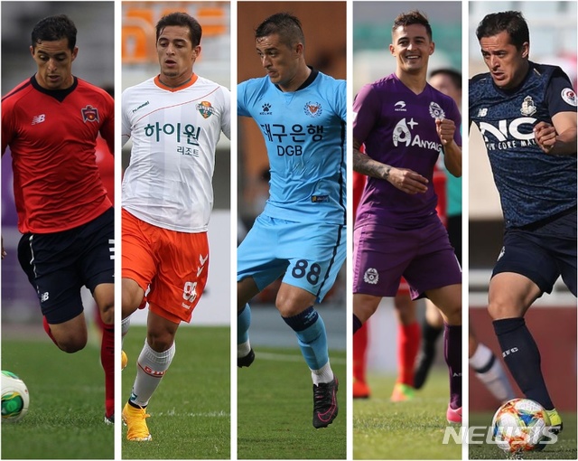 [서울=뉴시스] K리그 대표 외국인 저니맨 알렉스. (제공=프로축구연맹)