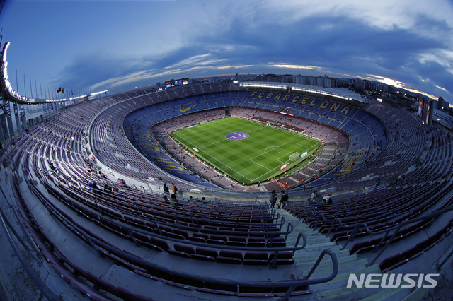 [바르셀로나=AP/뉴시스]캄프누 전경. 2020.01.30.
