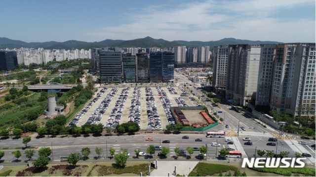 ▲8000억원대의 경기도 성남 판교구청 주차장 용지 