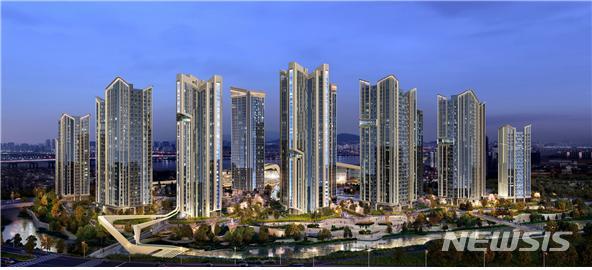 [서울=뉴시스] 트릴리언트 반포 전체투시도.(사진= 대우건설 제공)