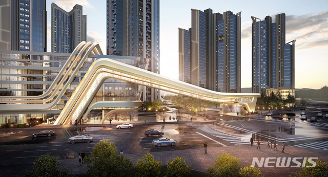 [서울=뉴시스] 트릴리언트 반포 문주 투시도(사진= 대우건설 제공)