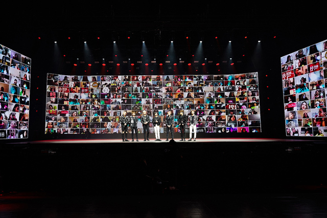 [서울=뉴시스] 슈퍼엠 '비욘드 라이브' 현장. 2020.04.27. (사진 = SM엔터테인먼트 제공) photo@newsis.com 