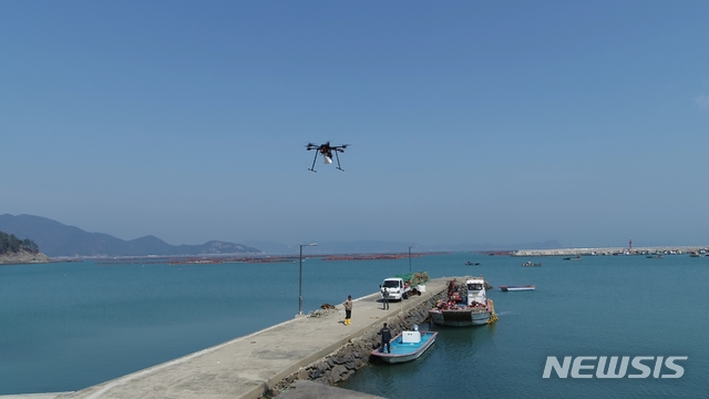 [광주=뉴시스]구길용 기자 = 전남 완도군은 28일 행정안전부 주관 ‘지역 밀착형 주소 기반 드론 배달점 설치 시범사업’ 공모에 완도군이 최종 선정됐다고 밝혔다. (사진=완도군 제공). 2020.04.28. kykoo1@newsis.com 