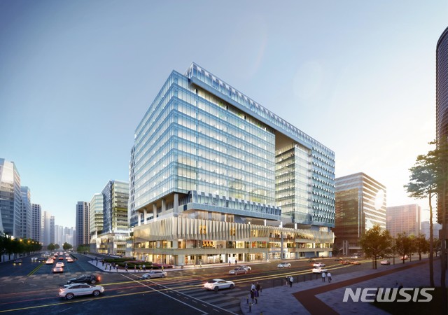 ▲오는 2022년 5월부터 판교 카카오 계열사가 입주할 '알파돔 빌딩'(가칭) 조감도