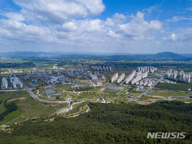 [홍성=뉴시스]홍성군 내포신도시 전경 