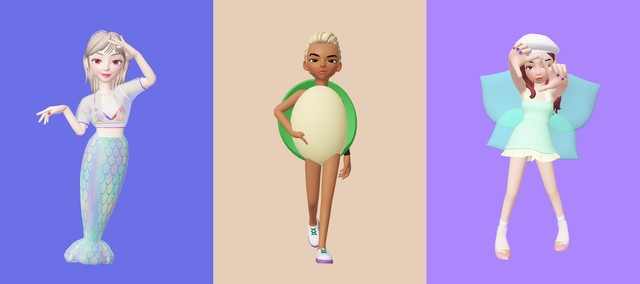 ▲크리에이터 '렌지'(lenge)가 제작해 인기를 끌고 있는 제페토 스튜디오 패션 아이템 (사진=네이버제트 제공)