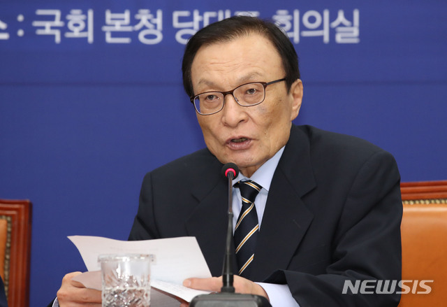 [서울=뉴시스] 김진아 기자 = 이해찬 더불어민주당 대표. 2020.05.12.&nbsp; bluesoda@newsis.com