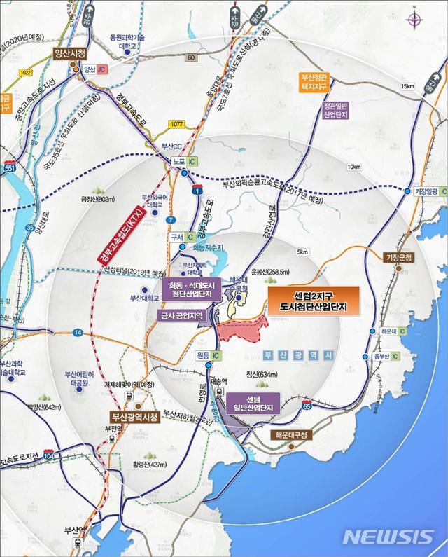  [부산=뉴시스] 허상천 기자 =부산시는 센텀2지구 도시첨단산업단지 조성을 본격 추진한다고 14일 밝혔다. 2020.05.14. (그래픽 = 부산시 제공) photo@newsis.com
