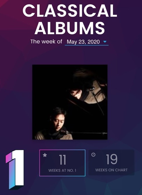 [서울=뉴시스] 이루마 1위. 2020.05.22. (사진= 빌보드 클래식차트 캡처) photo@newsis.com 