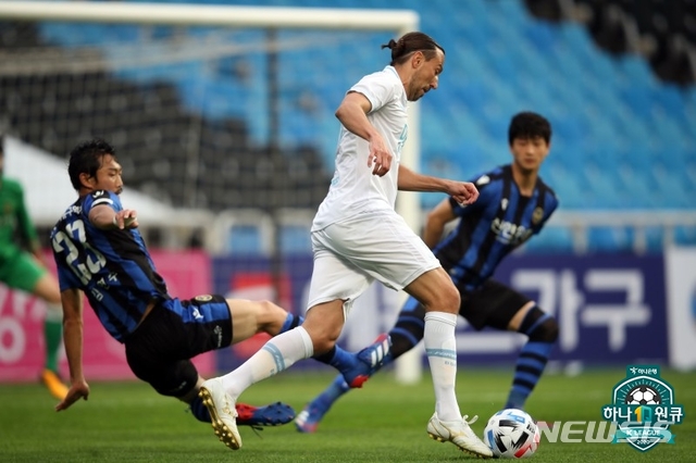 [서울=뉴시스]프로축구 대구FC 데얀 (사진 = 프로축구연맹 제공)