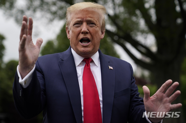 [워싱턴=AP/뉴시스]도널드 트럼프 미국 대통령.