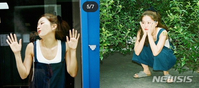 [서울=뉴시스] 사진=그룹 레드벨벳 슬기 SNS 