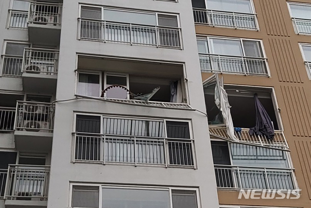 원주 문막 아파트 사건 현장