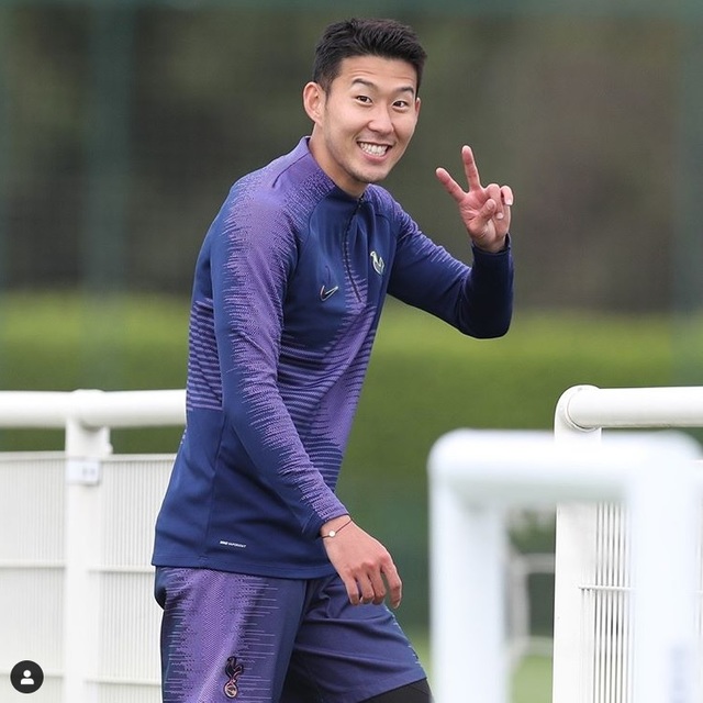 [서울=뉴시스] 잉글랜드 프리미어리그(EPL) 토트넘 홋스퍼 손흥민이 훈련을 하고 있다. (캡처=토트넘 홋스퍼 인스타그램)