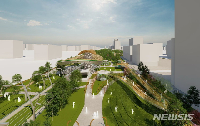 [대전=뉴시스] 대전센트럴파크 조성계획 이미지. 