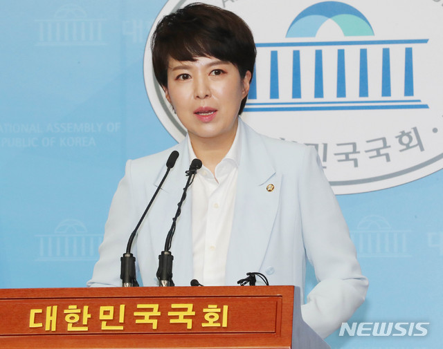 [서울=뉴시스] 장세영 기자 = 김은혜 미래통합당 대변인. 2020.06.11. photothink@newsis.com