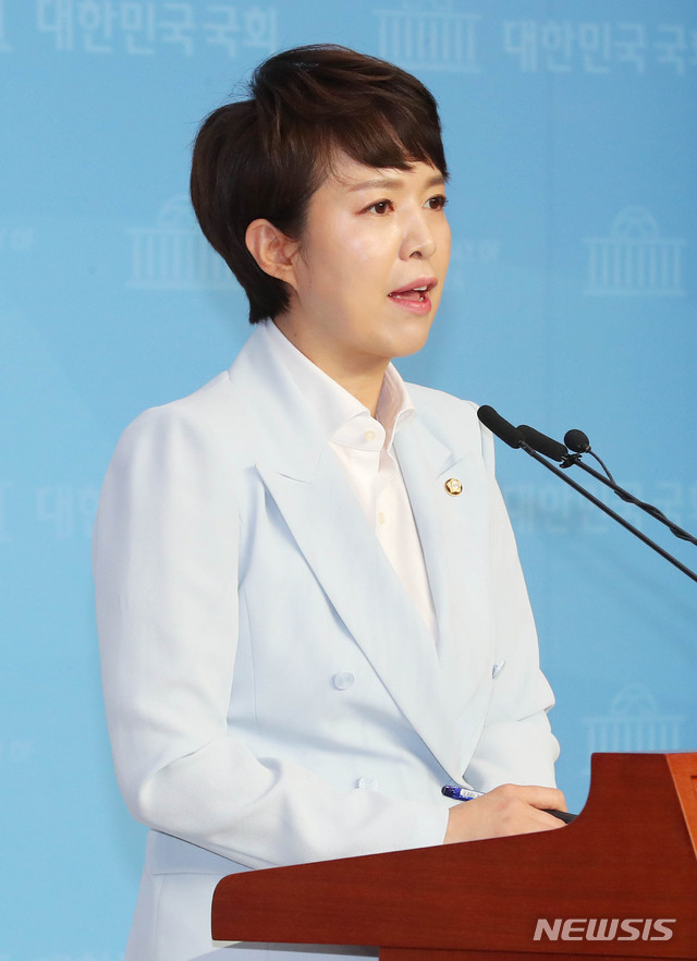 [서울=뉴시스] 장세영 기자 = 김은혜 미래통합당 대변인. 2020.06.11. photothink@newsis.com