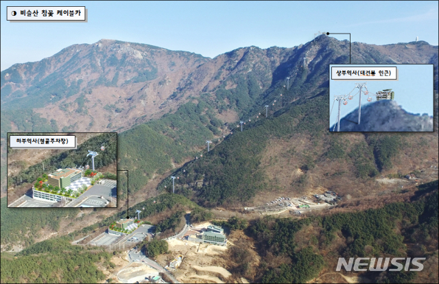 비슬산 참꽃 케이블카 설치 사업 조감도