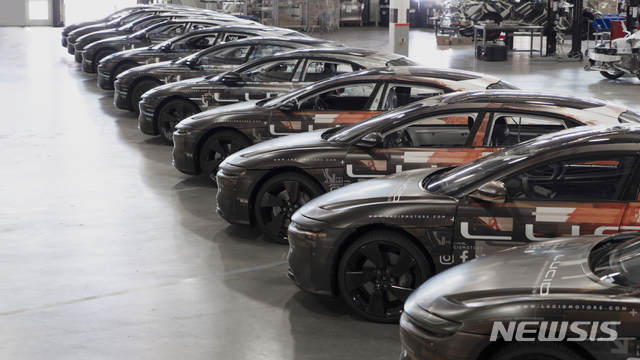 [AP/뉴시스] 전기차 스타트업 루시드 모터스가 제공한 루시드 에어 프로토타입(시험모델) 사진. 촬영 날짜 미정. 2021.03.17.&nbsp; 