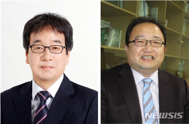 [진주=뉴시스] 경상대학교 박기훈(사진 왼쪽), 강상수 교수.