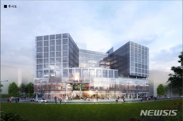 [세종=뉴시스]세종시 어진동에 들어설 호텔컨벤션센터조감도