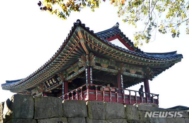 [진주=뉴시스] 진주성 북장대 모습.