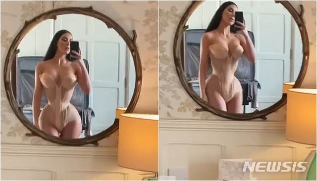 [서울=뉴시스] 미국 모델 겸 배우 킴 카다시안. (사진 = 킴 카다시안 SNS) photo@newsis.com