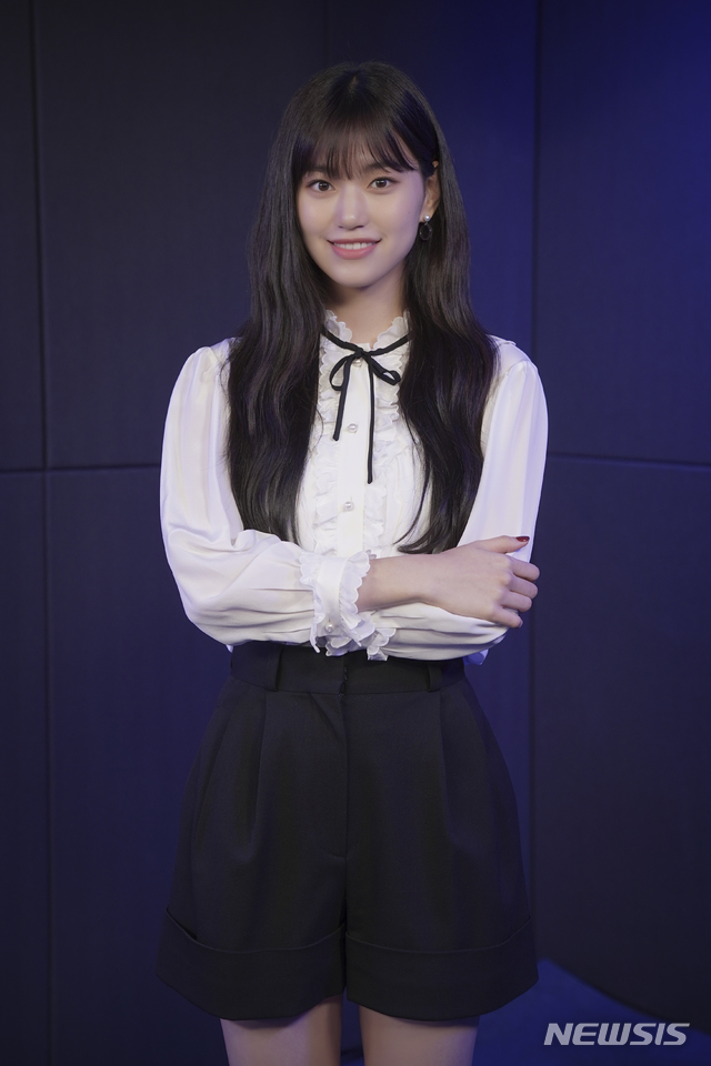 [서울=뉴시스] 24일 온라인 생중계로 열린 플레이리스트 웹드라마 '만찢남녀' 제작발표회에 참석한 김도연 (사진=플레이리스 제공) 2020.06.24 