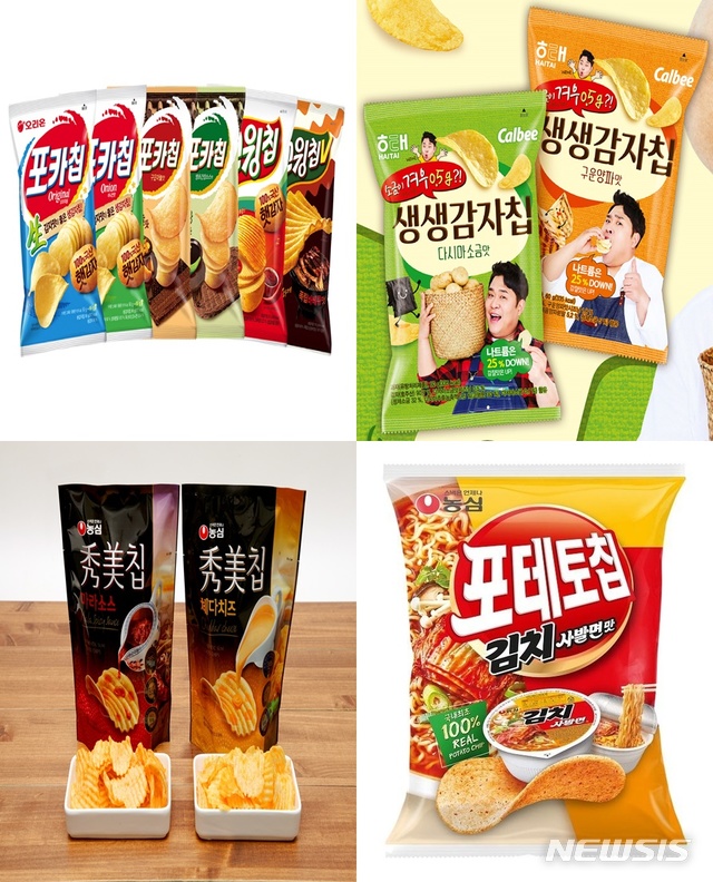 "맥주 안주로 제격"…감자칩 시장 두고 3사 격돌