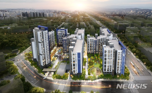 [서울=뉴시스]포스코건설은 공사비 약 1700억원 규모의 용인 수지구 보원아파트 리모델링 사업 시공사로 선정됐다고 29일 밝혔다. (제공 = 포스코건설) 2020.06.29.