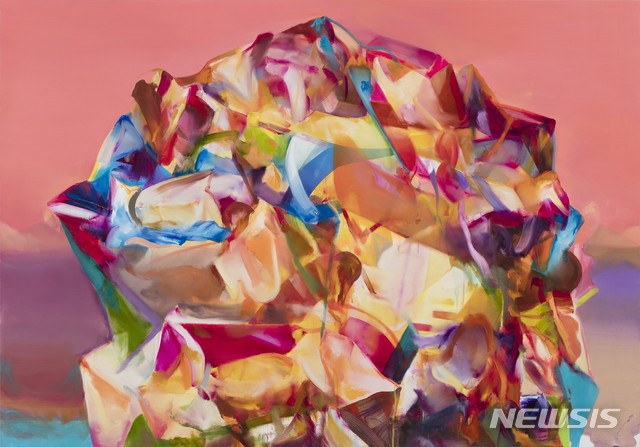 [서울=뉴시스] 하지훈 개인전, Gemstone isle_41, Acrylic, oil on canvas, 105x150cm, 2019. 사진=이화익갤러리 제공. 2020.6.29. photo@newsis.com