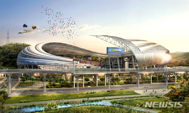  용인미르스타디움 투시도.