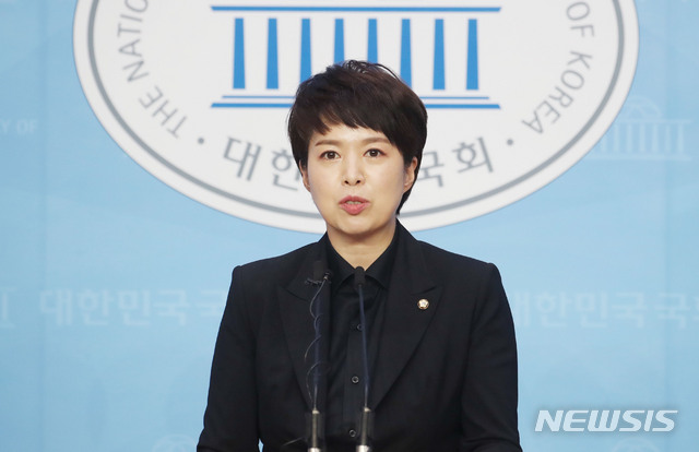[서울=뉴시스] 김진아 기자 = 김은혜 미래통합당 비상대책위원회 대변인. 2020.06.30.&nbsp; bluesoda@newsis.com