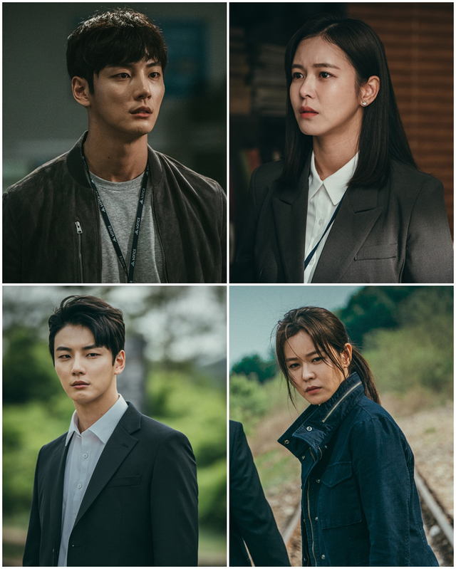 [서울=뉴시스] OCN 새 주말극 '트레인'에 출연하는 배우 윤시윤, 경수진 (사진 = OCN) 2020.07.01. photo@newsis.com