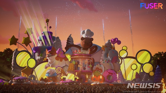 ▲엔씨소프트, 퓨저(FUSER) 스크린샷 신규 뮤직 페스티벌 무대. (사진=엔씨소프트 제고) 