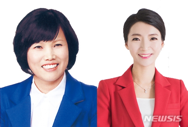 대구 남구의회 이정숙 신임 의장(왼쪽)과 권은정 부의장 