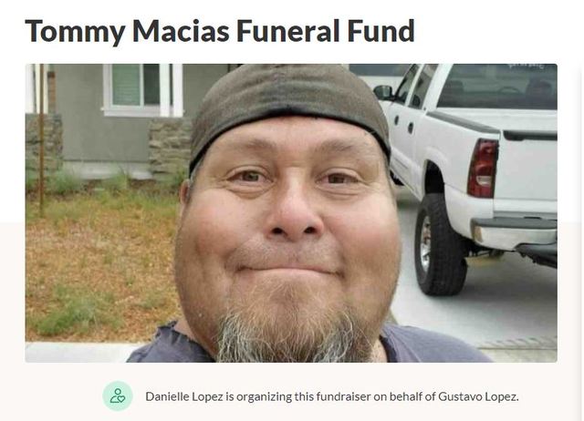 [서울=뉴시스]마스크를 쓰지 않고 파티에 참석했다가 신종 코로나바이러스 감염증(코로나19)에 걸려 사망한 51세 미국 캘리포니아 주민 토머스 마시아스의 모습. 그는 사망 하루 전 페이스북 글을 통해 "나처럼 바보같이 굴지 말라"며 사회적 거리두기 지침 준수 및 마스크 착용을 당부했다. 사진은 그의 유가족이 모금 사이트 고펀드미(GoFundMe)에 올린 장례비 모금 글에서 캡처한 것이다. 2020.07.03.