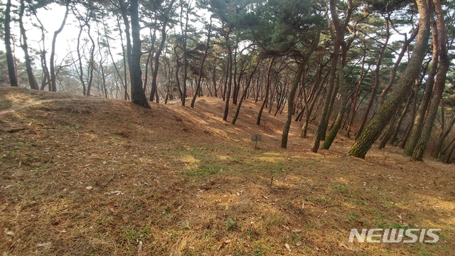 [서울=뉴시스]부여 나성(서나성) 추정 성벽선 예상 구간(사진=문화재청 제공)2020.07.06 photo@newsis.com