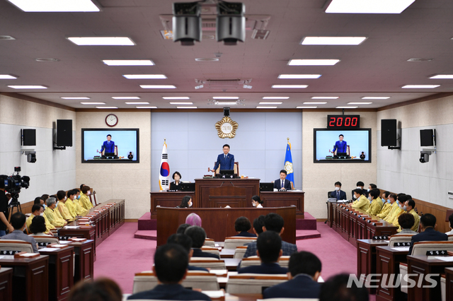 [청주=뉴시스] 충북 청주시의회 본회의. (사진=뉴시스DB) photo@newsis.com 