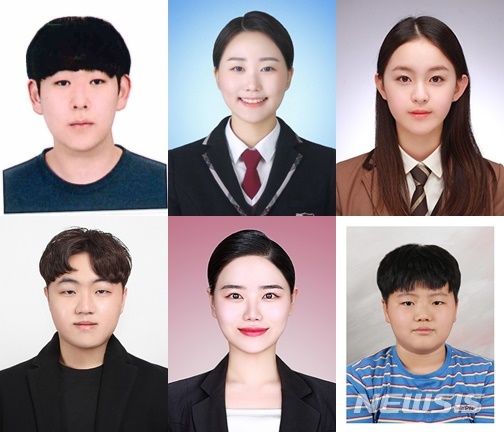 [대구=뉴시스]제32회 대구시 청소년대상 수상자. (왼쪽 상단부터 시계방향)우수상 효행부문 박지명-대곡고 3학년·선행부문 김민정-여·대구여상 3학년·노력부문 박지후-여·동문고 2학년, 장려상 효행부문 최준환-경운초 6학년·선행부문 강다영-여·경북대 4학년·노력부문 김정보-성광고 3학년.(사진=대구시 제공) 2020.07.06.&nbsp; photo@newsis.com 