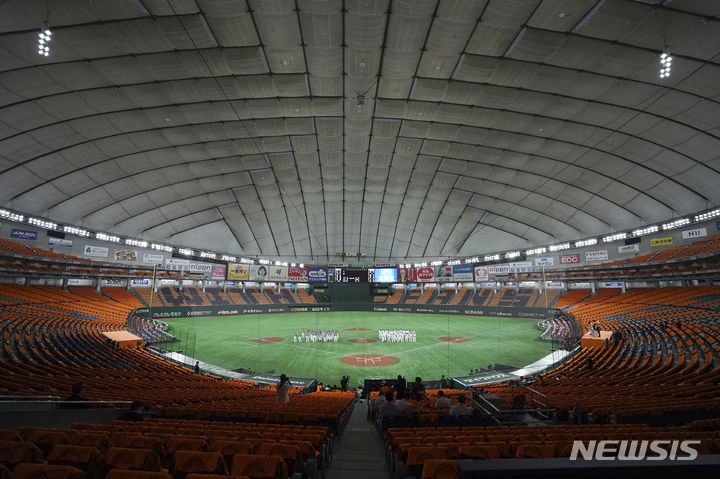 [도쿄=AP/뉴시스] 요미우리 자이언츠의 홈구장인 도쿄돔. 2020.06.19