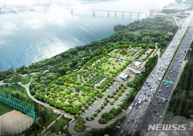 [서울=뉴시스] 난지캠핑장 리모델링 조감도. (조감도=서울시 제공) 2020.07.09. photo@newsis.com