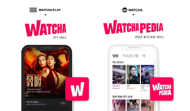 왓챠, 콘텐츠 추천 서비스와 OTT 서비스명 개정