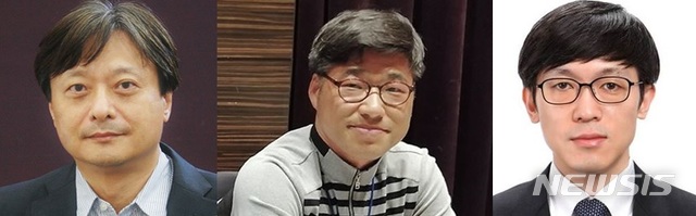 [서울=뉴시스]사진은 (왼쪽부터)이준구 카이스트 교수, 정진욱 한양대 교수, 조승우 연세대 교수 (제공=삼성전자)