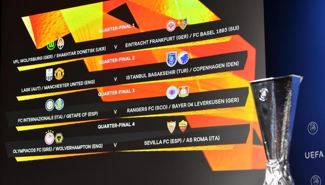 [서울=뉴시스] UEFA 유로파리그 8강 대진이 확정됐다. (캡처=UEFA 홈페이지)