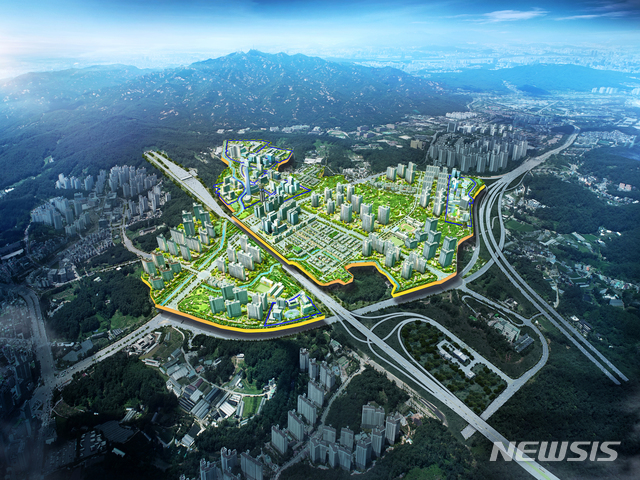 [과천=뉴시스] 박석희 기자 = 과천지식정보타운(조감도).