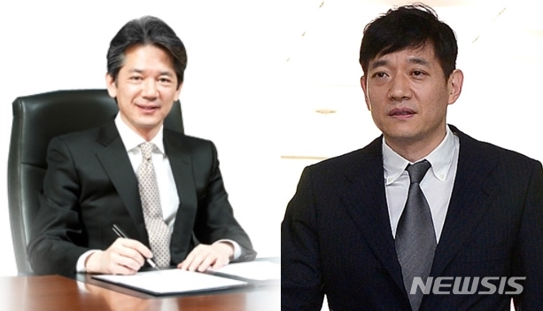 [서울=뉴시스]서수민 DKC 회장(왼쪽), 서홍민 리드코프 회장(오른쪽).